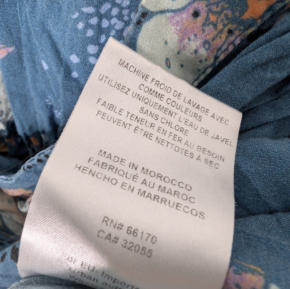 💘 Free People Tuscan dreams floral tunic dress with tie sleeves - Picture 6 of 6